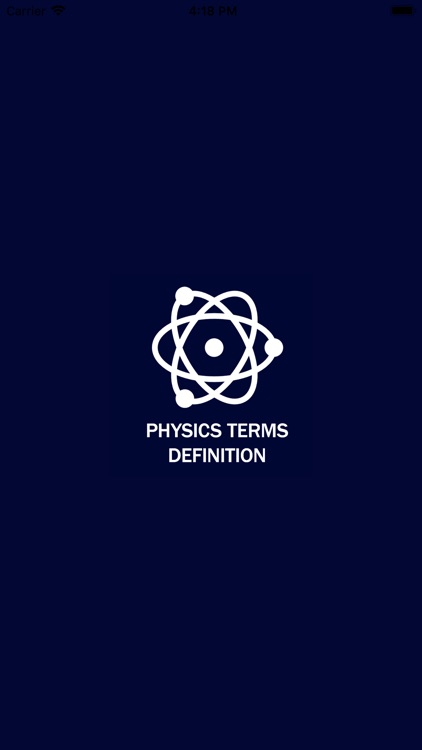 Physics Terms Definition