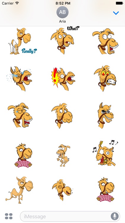 Animated Funny Camel Sticker