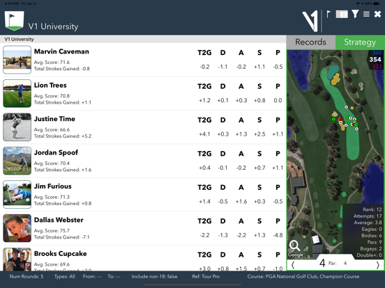 V1 Coach: Teach Golf w/ Stats screenshot 4