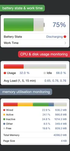 Kaappaus 1 System Status Pro: hw monitor iphone