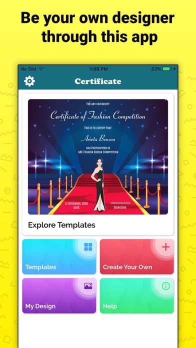 Certificate Maker, Design screenshot 4