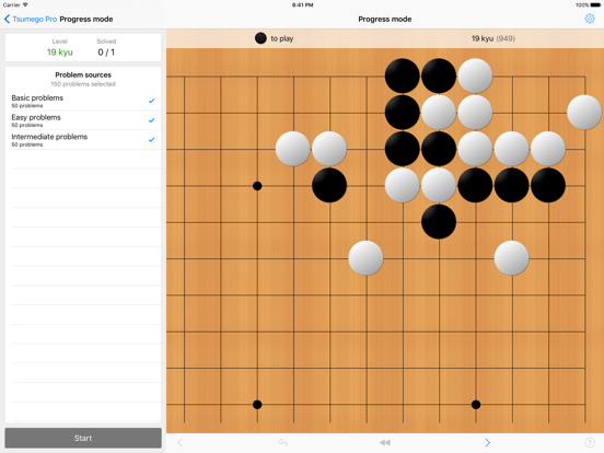 Tsumego Pro (Игра Go) на iPad