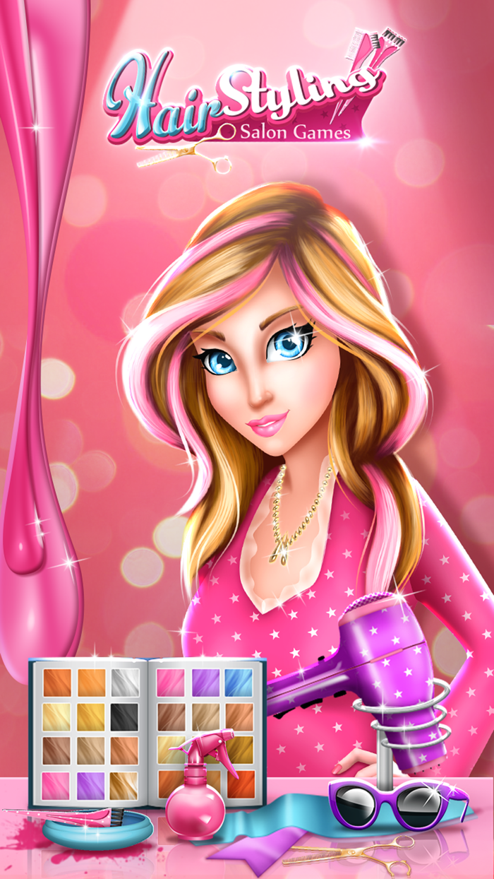 发廊游戏用于头发造型