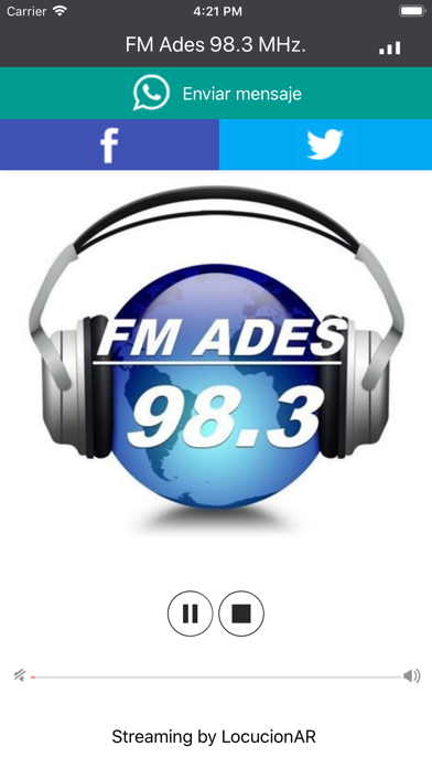 FM Ades 98.3 MHz. screenshot 2