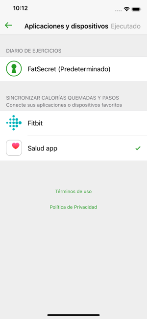 App para controlar calorias quemadas
