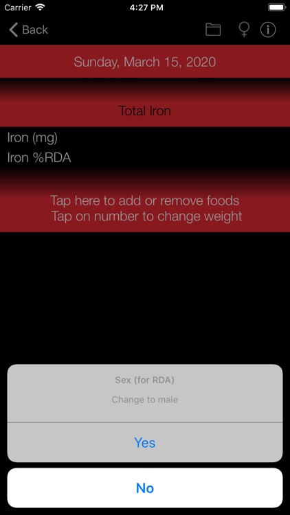 Iron Counter and Tracker