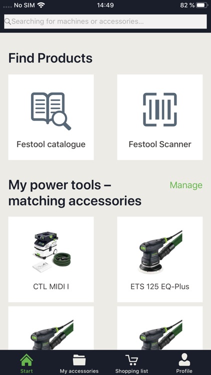 Festool Order app