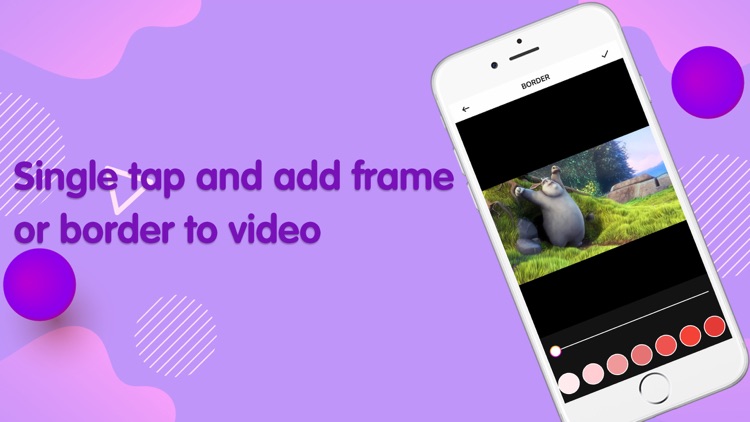 Border and frame for videos