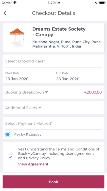 BookMyCanopy screenshot-4