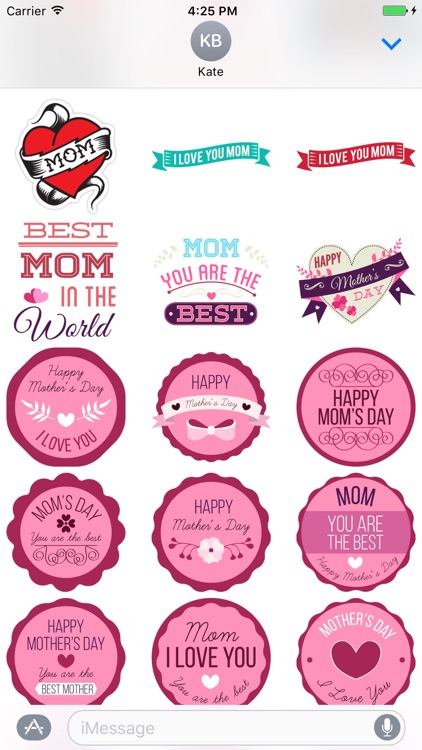 I love my Mom - stickers screenshot-4