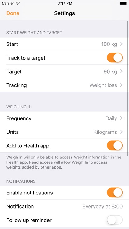 Weigh In: Weight Tracker screenshot-4