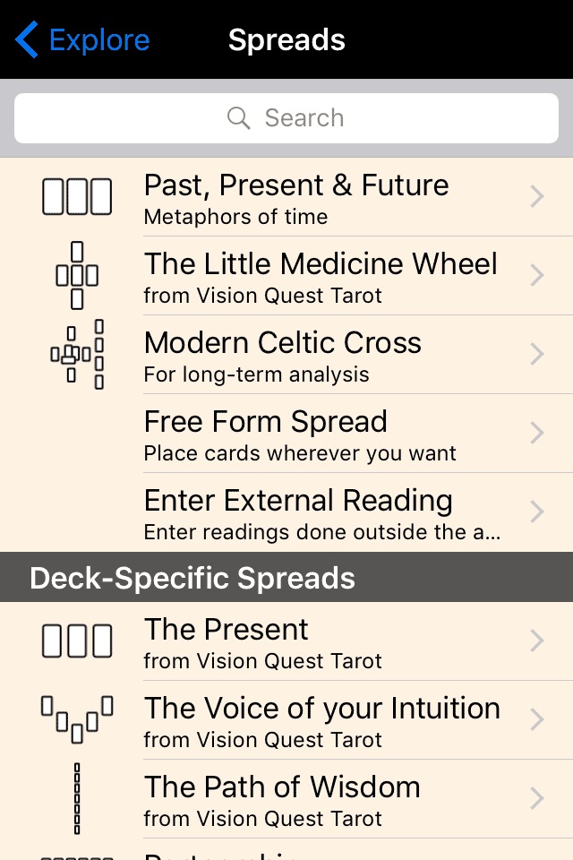 Vision Quest Tarot screenshot 3