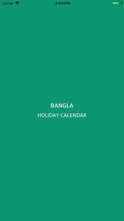 Bangla Holiday Calendar