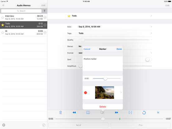 Audio Memos Audio Memos