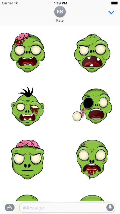 Zombie Stickers - Large