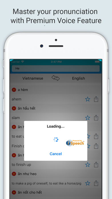 How to cancel & delete English Vietnam Dictionary + from iphone & ipad 3