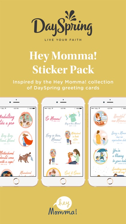 DaySpring Hey Momma! Stickers