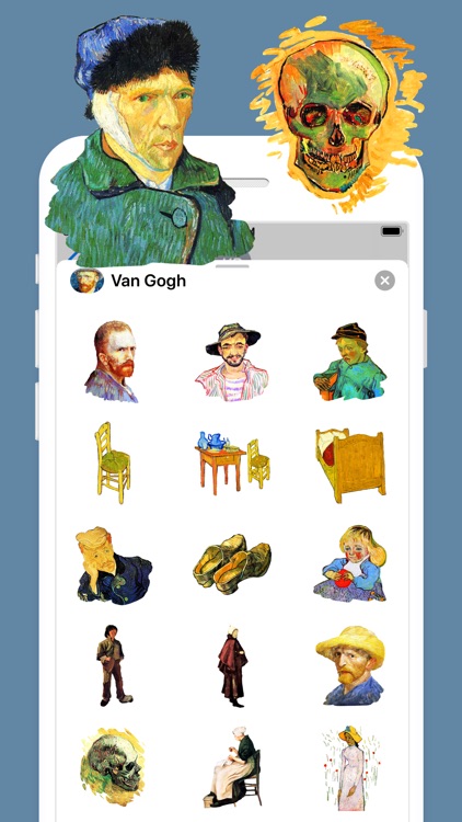 Van Gogh Stickers by Pavel Dubov