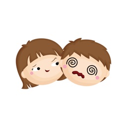 Boy and Girl Emotions Stickers
