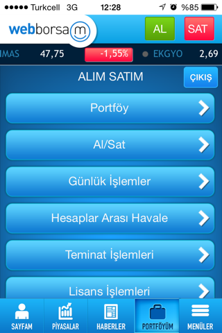 WEBBORSAM for iPhone screenshot 2