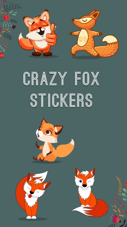 Crazy Little Fox Stickers