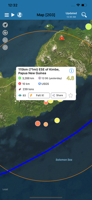 Earthquake+ Alerts, Map & Info(圖3)-速報App