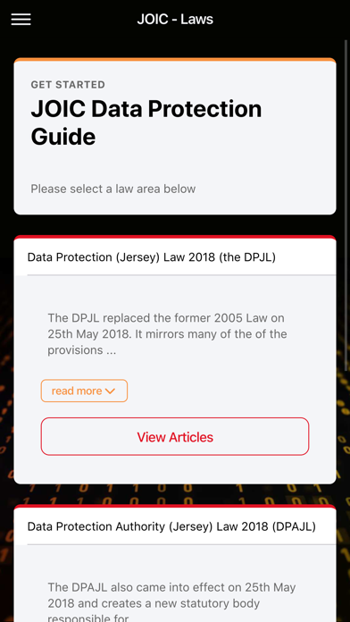 JOIC Data Protection Guide screenshot 3