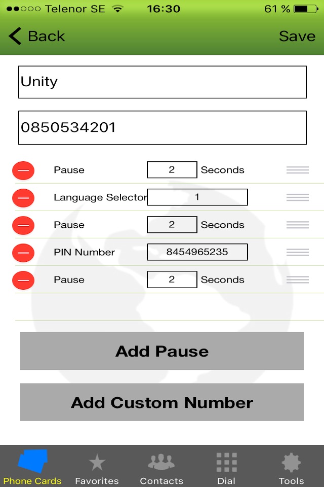 Phone Card - Dialer screenshot 2