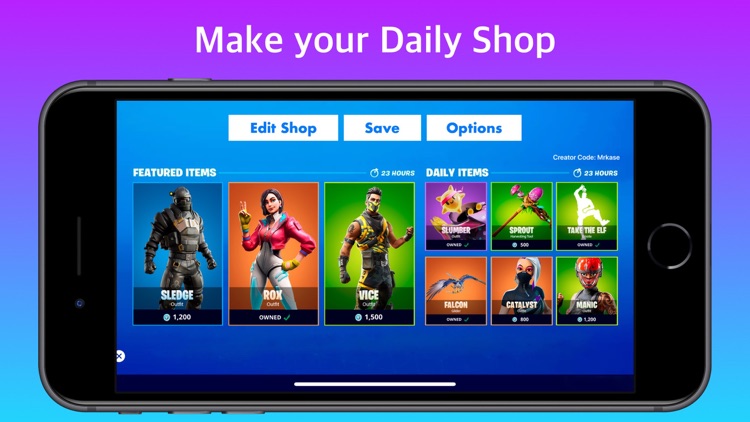 Shop Maker Quiz for Fortnite