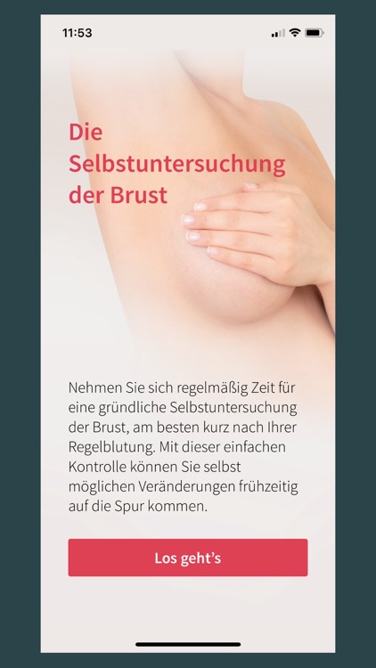 Selbstuntersuchung der Brust