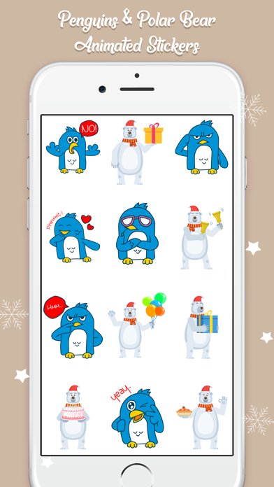 Polar Bear & Penguin Stickers screenshot 3