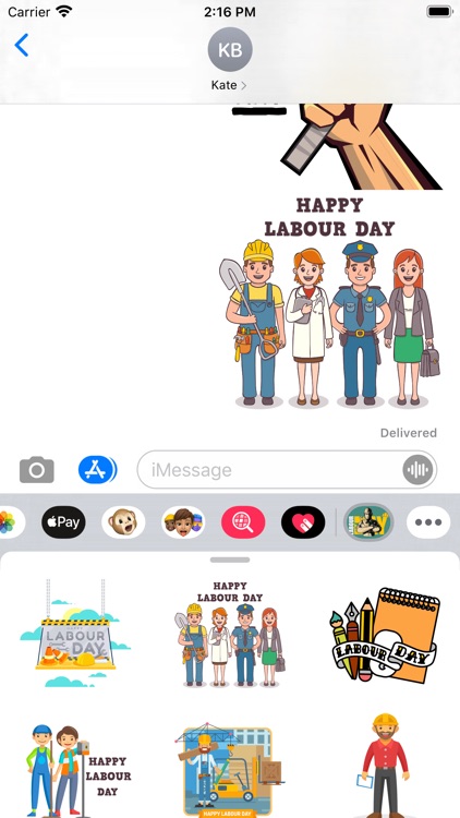 Labour Day Holiday Stickers