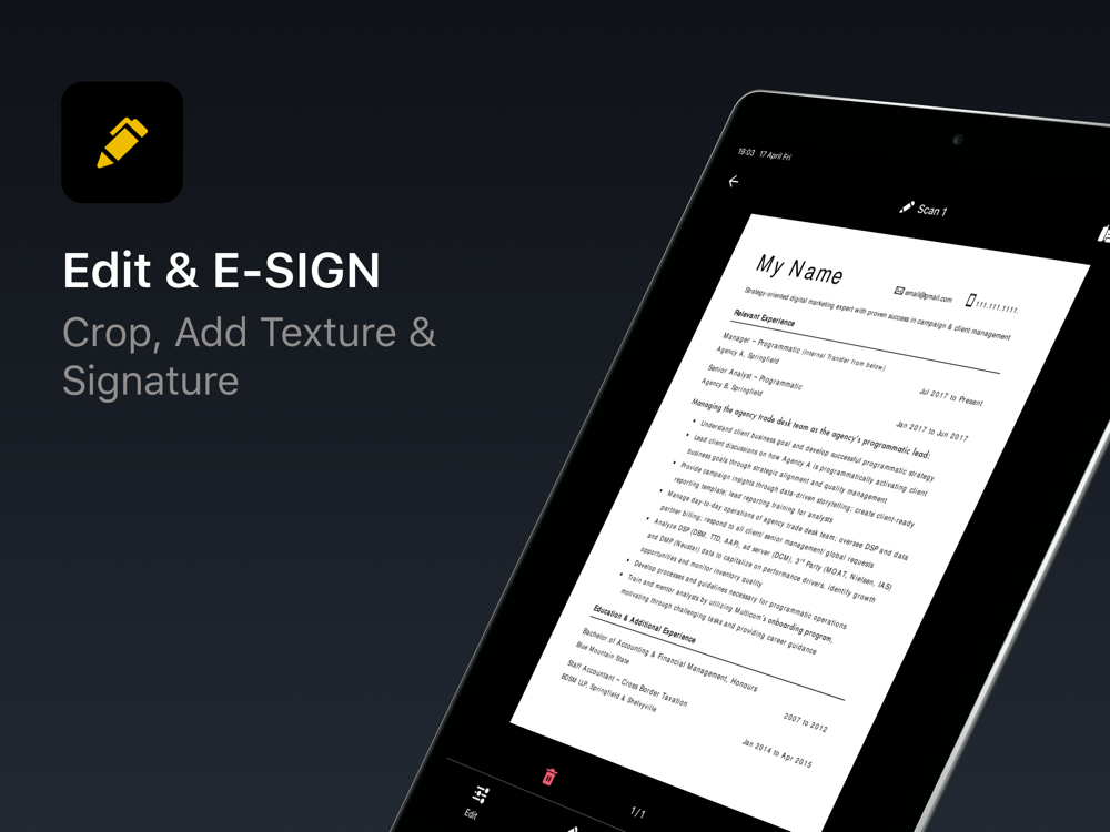 Scanner Unlimited: Scan & Sign App for iPhone - Free Download Scanner ...