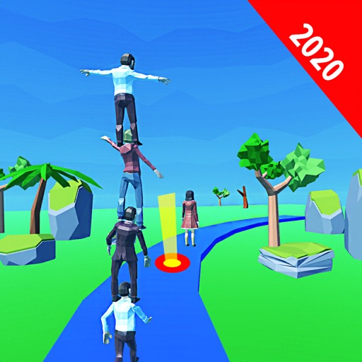 Stacking Human Run - Tower 3D