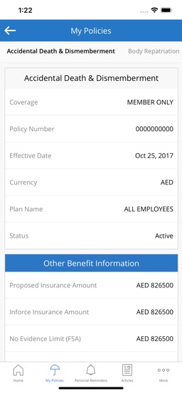 myMetLife Gulf Middle East app screenshot