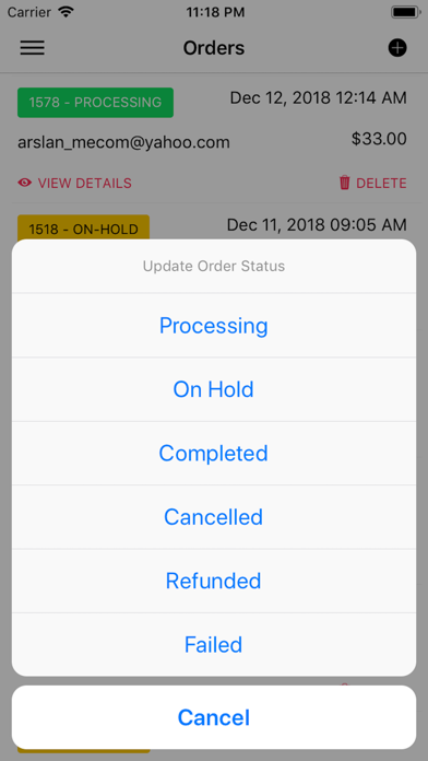 How to cancel & delete Mstore's admin for WooCommerce from iphone & ipad 4