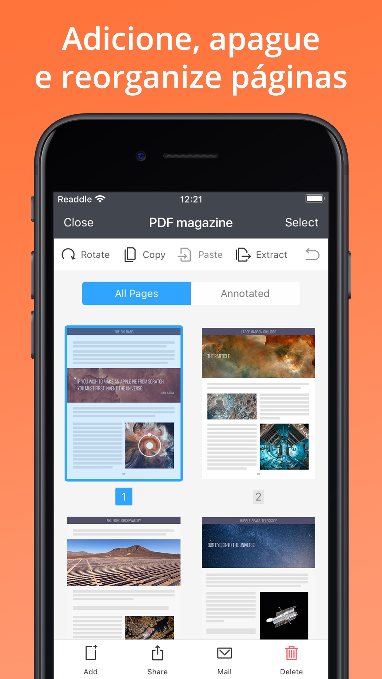 Screenshot do app PDF Expert 7: editar PDF