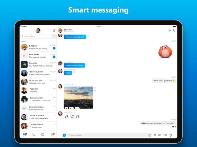 Skype for iPad 12, skype ipad.