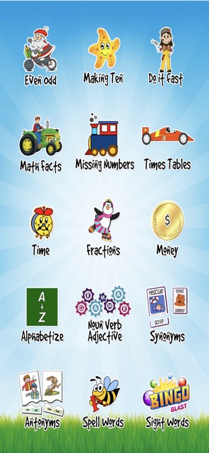 Second Grade Math & Word Games