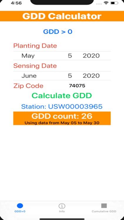 Growing Degree Days Calculator screenshot-3