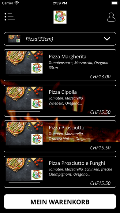 Bari Pizzeria Biel screenshot 2