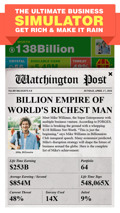 Billionaire. Screenshot 3