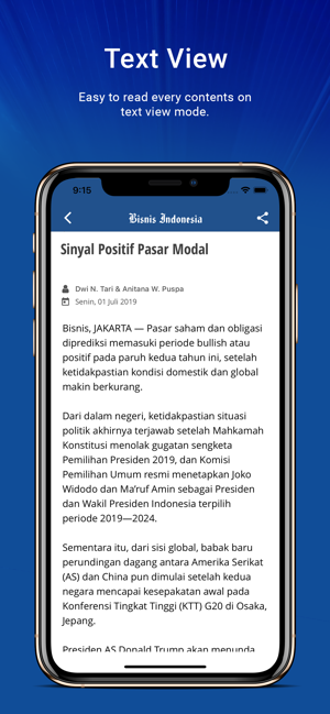 Epaper Bisnis Indonesia Im App Store