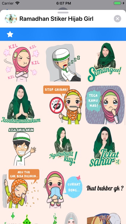 Ramadhan Stiker Hijab Girl screenshot-5