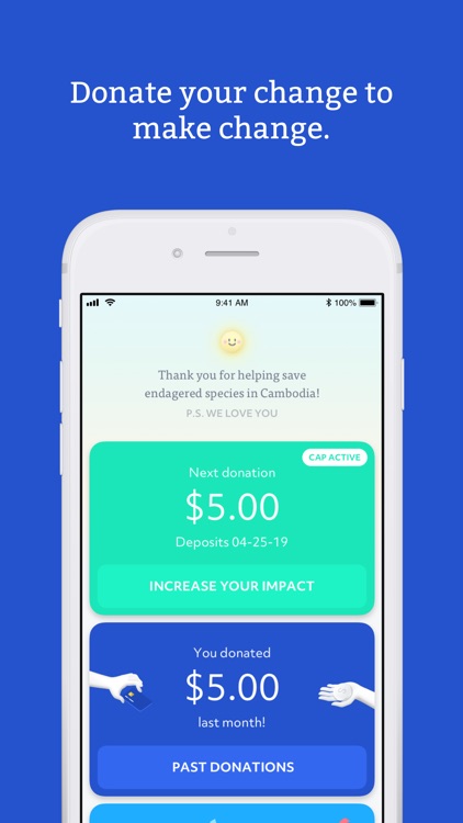 RoundUp App: Donate Change screenshot-0