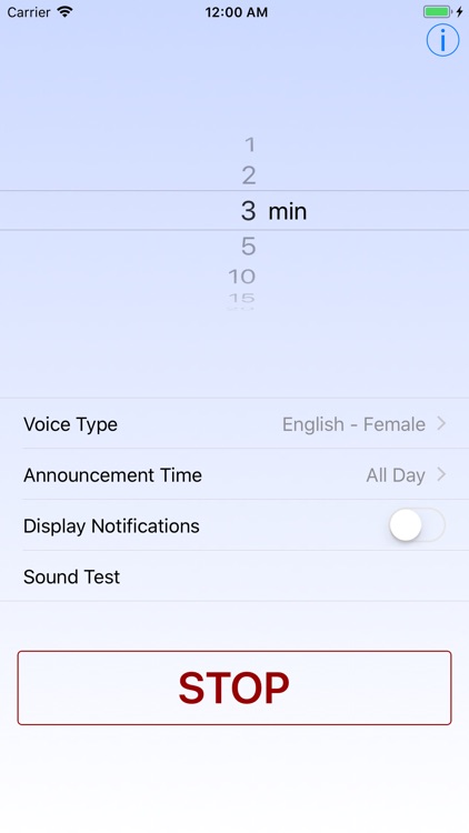 Voice Over Clock