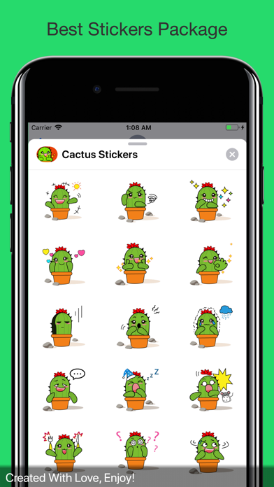 Cactus Animated Stickers screenshot 2