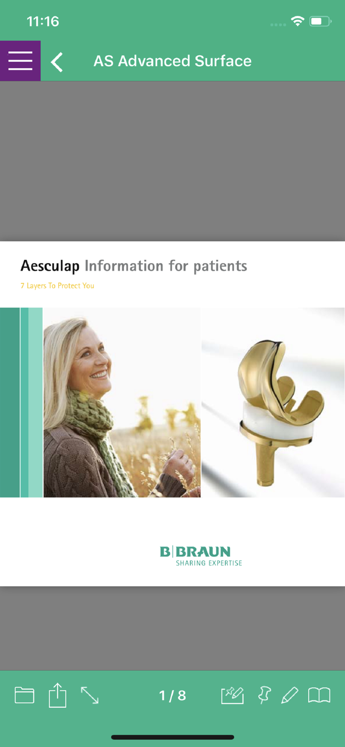 AESCULAP® AS Advanced Surface