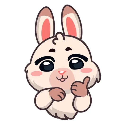 Fluffy Bunny Sticker Pack