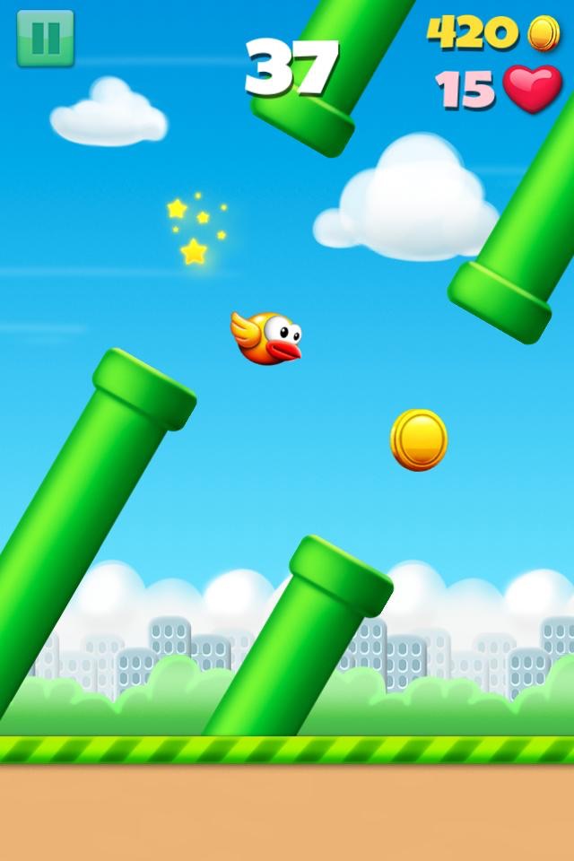 Flying Bird: jump! Fly & Fall screenshot 4